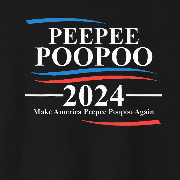 Pee Pee Poo Poo 2024 Peepee Poopoo Meme Women's Crop Top Tee