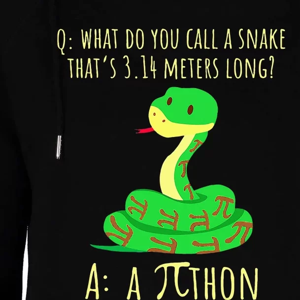 Python Pithon Pi Symbol Math Teacher Pi Day Womens Funnel Neck Pullover Hood