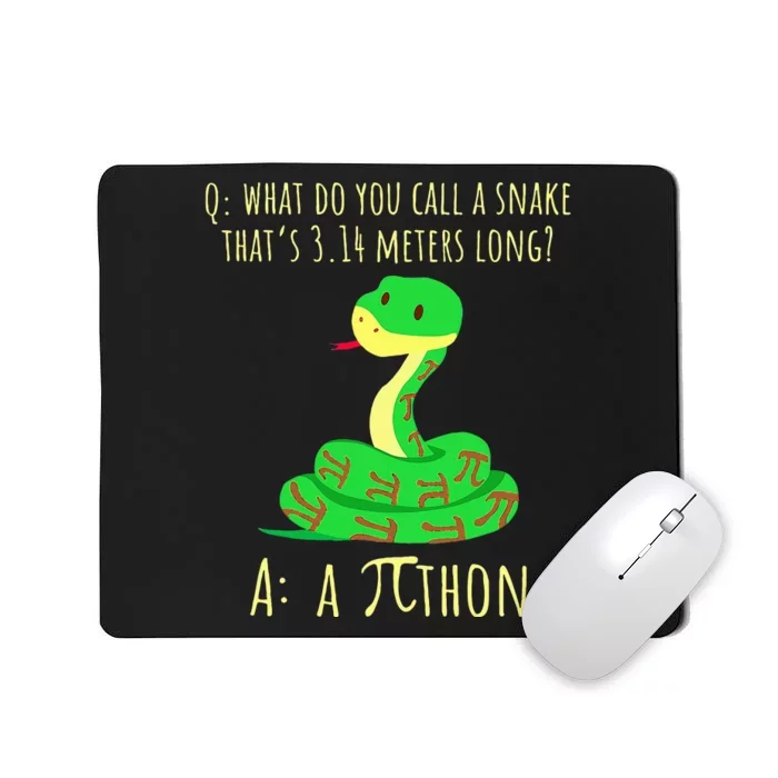 Python Pithon Pi Symbol Math Teacher Pi Day Mousepad