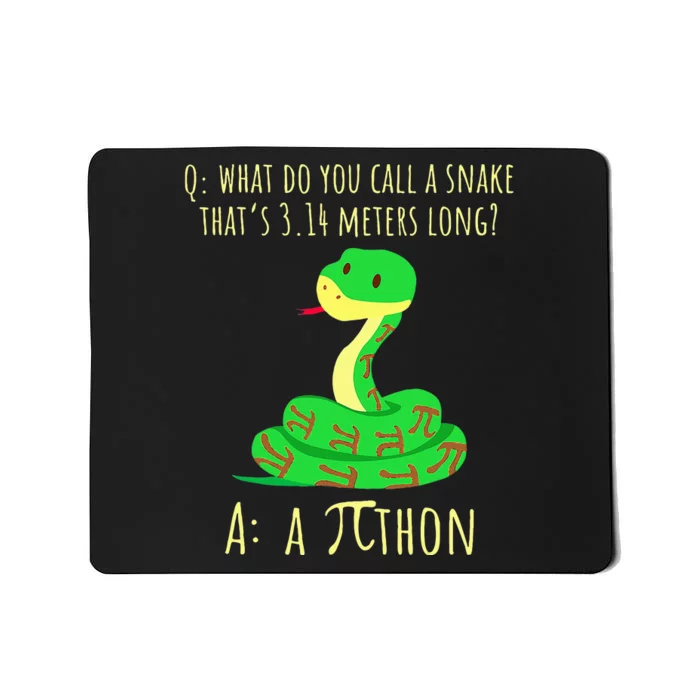 Python Pithon Pi Symbol Math Teacher Pi Day Mousepad