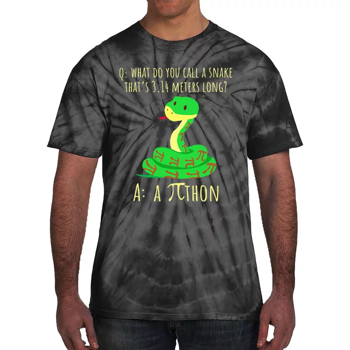 Python Pithon Pi Symbol Math Teacher Pi Day Tie-Dye T-Shirt