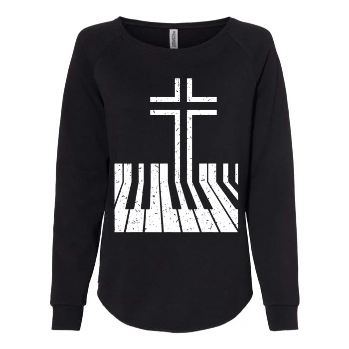 Piano Player Womens California Wash Sweatshirt