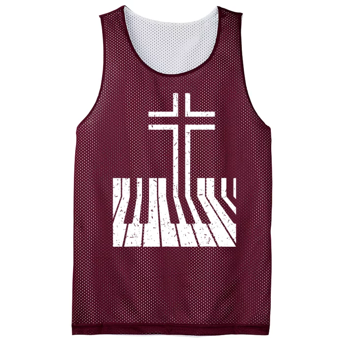 Piano Player Mesh Reversible Basketball Jersey Tank