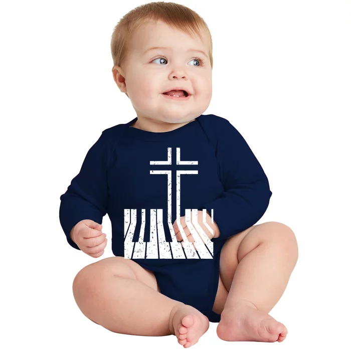 Piano Player Baby Long Sleeve Bodysuit