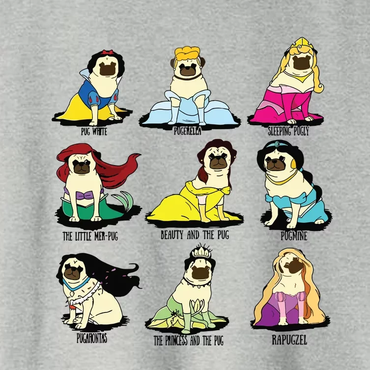 Princess Pug Women's Crop Top Tee