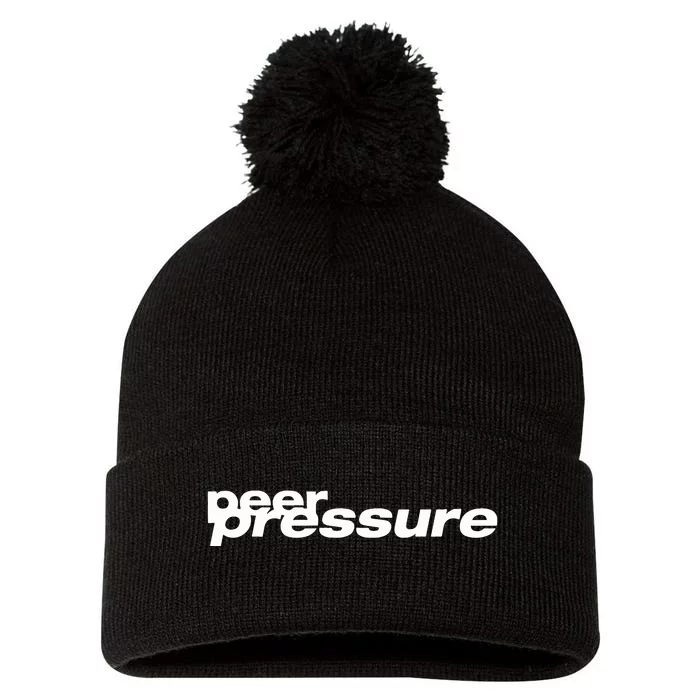 Peer Pressure Pom Pom 12in Knit Beanie