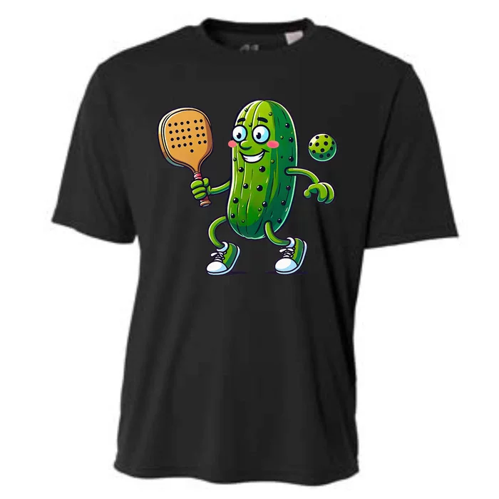 Pickleball Pickle Player Funny Cooling Performance Crew T-Shirt