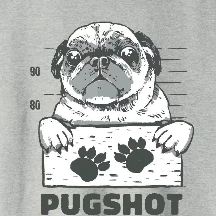 Pugshot Pug Women's Crop Top Tee