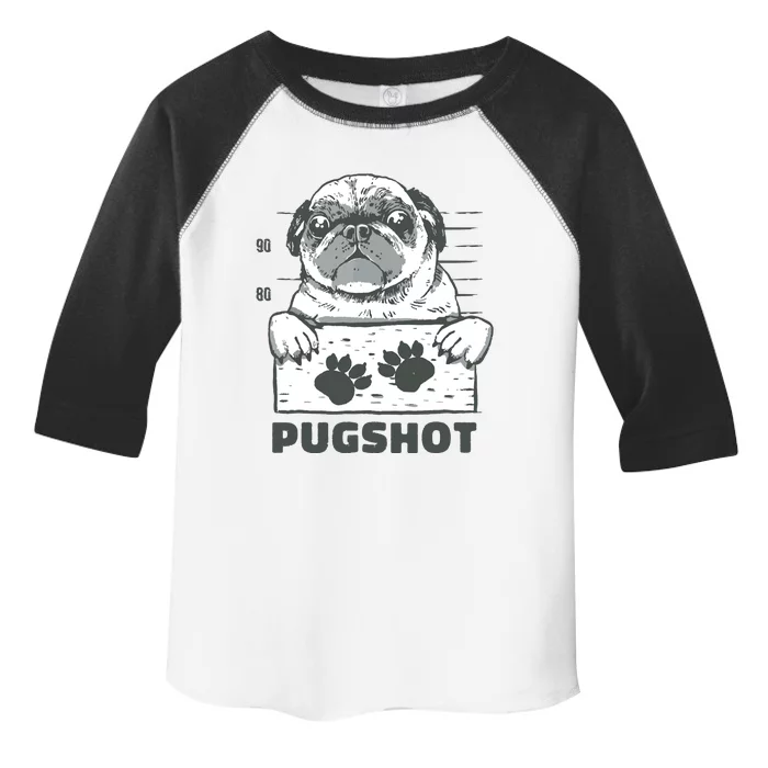 Pugshot Pug Toddler Fine Jersey T-Shirt