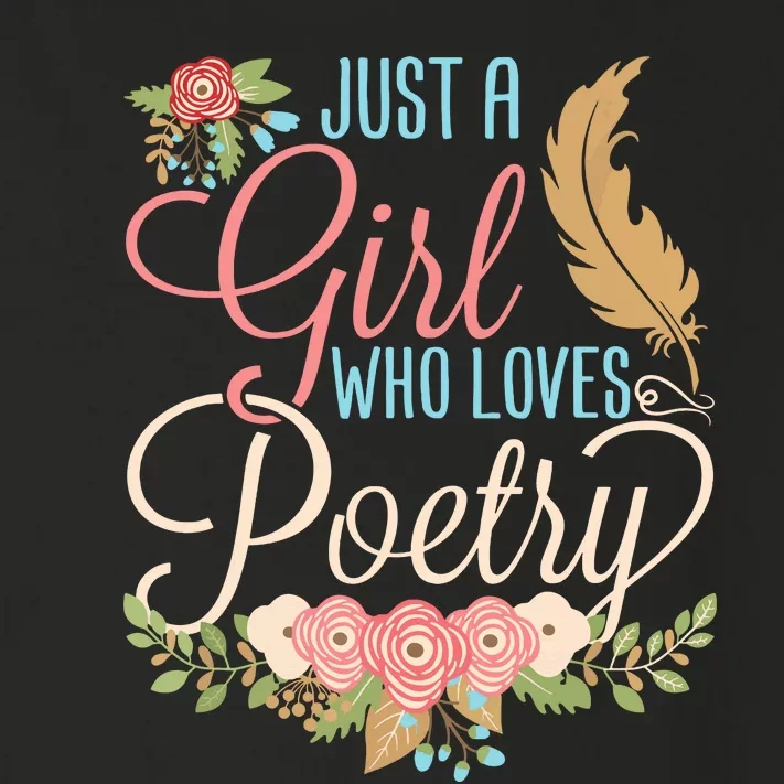 Poetry Poet Poem Lover Writer Reader Month Women Girl Toddler Long Sleeve Shirt