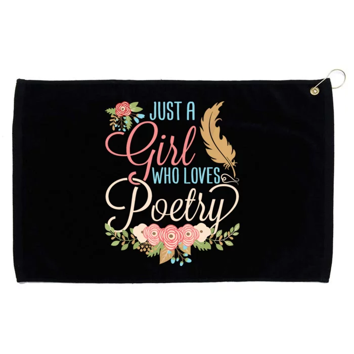 Poetry Poet Poem Lover Writer Reader Month Women Girl Grommeted Golf Towel