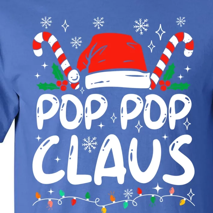 Pappy Papa Pop Pop Claus Santa Family Christmas Xmas Pajama Gift Tall T-Shirt