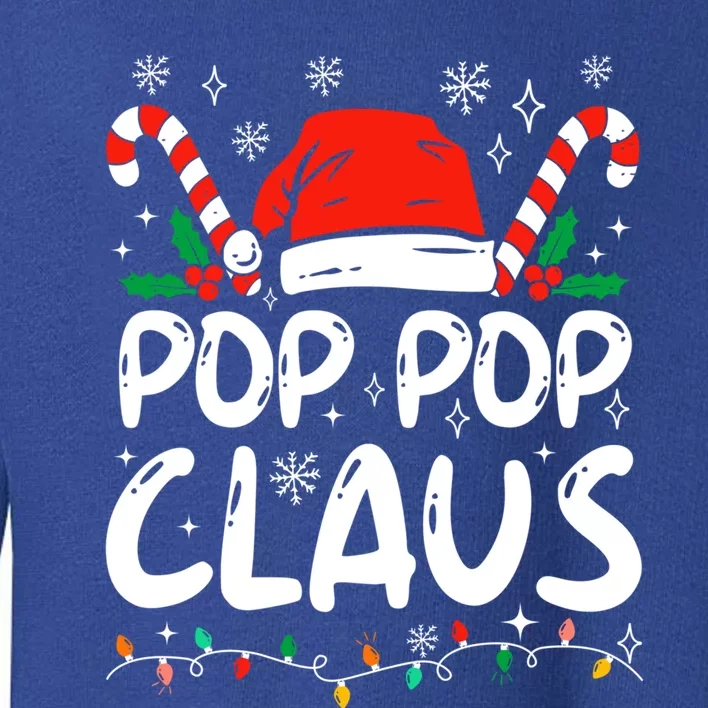 Pappy Papa Pop Pop Claus Santa Family Christmas Xmas Pajama Gift Toddler Sweatshirt