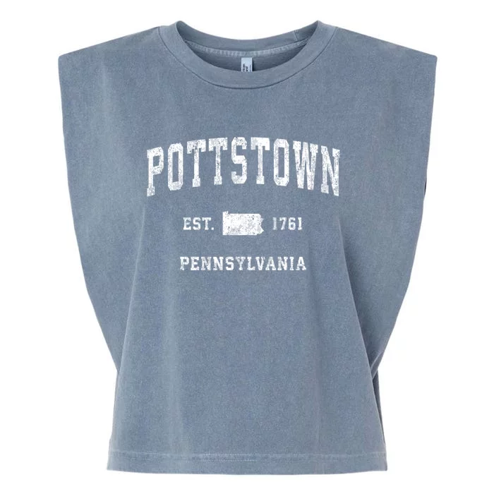 Pottstown Pennsylvania Pa Vintage Athletic Sports Garment-Dyed Women's Muscle Tee