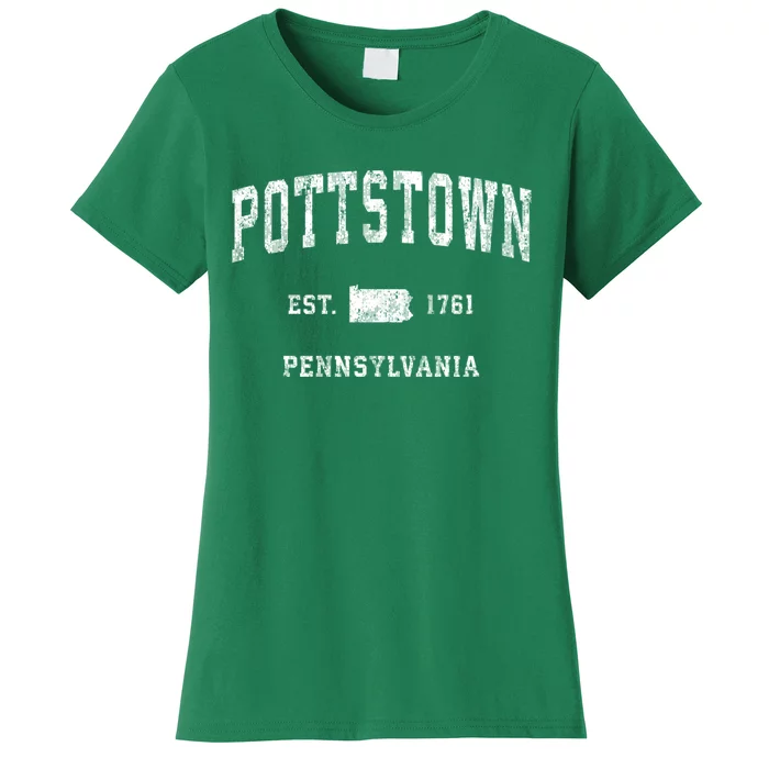 Pottstown Pennsylvania Pa Vintage Athletic Sports Women's T-Shirt