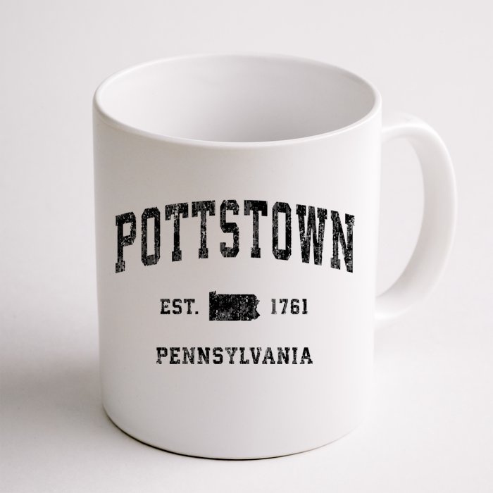 Pottstown Pennsylvania Pa Vintage Athletic Sports Front & Back Coffee Mug