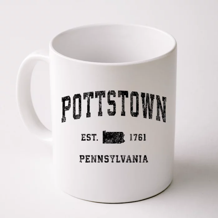 Pottstown Pennsylvania Pa Vintage Athletic Sports Front & Back Coffee Mug