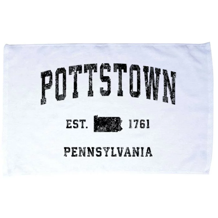 Pottstown Pennsylvania Pa Vintage Athletic Sports Microfiber Hand Towel