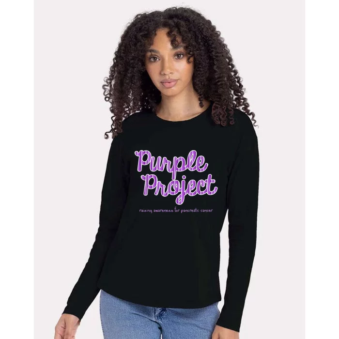 Purple Project Womens Cotton Relaxed Long Sleeve T-Shirt