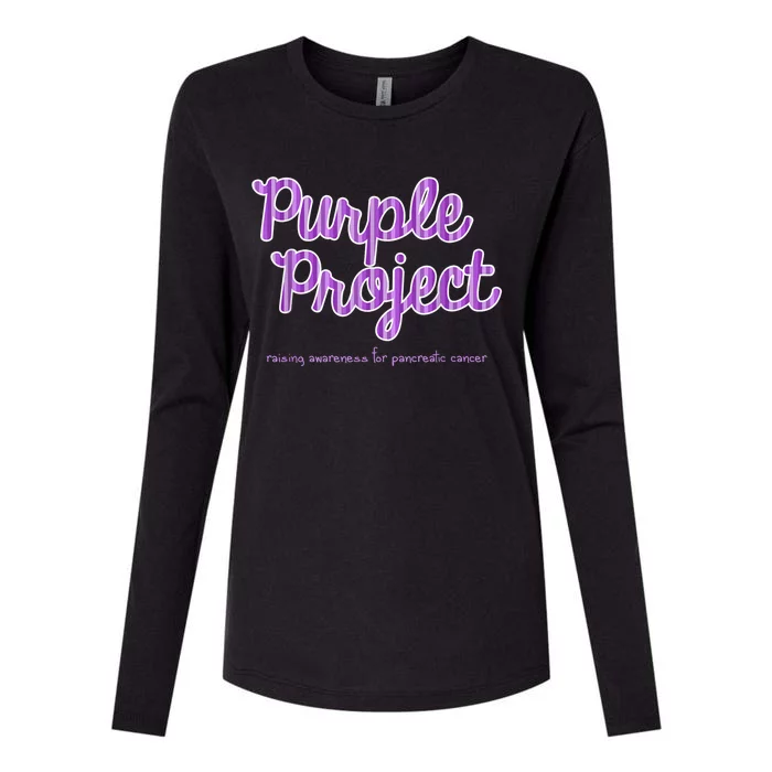 Purple Project Womens Cotton Relaxed Long Sleeve T-Shirt