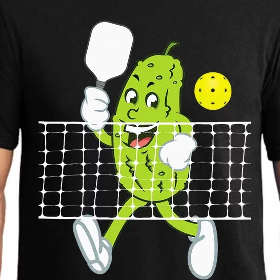 Pickle Playing Pickleball Funny Pickleball Paddleball Pajama Set