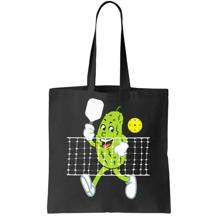 Pickle Playing Pickleball Funny Pickleball Paddleball Tote Bag