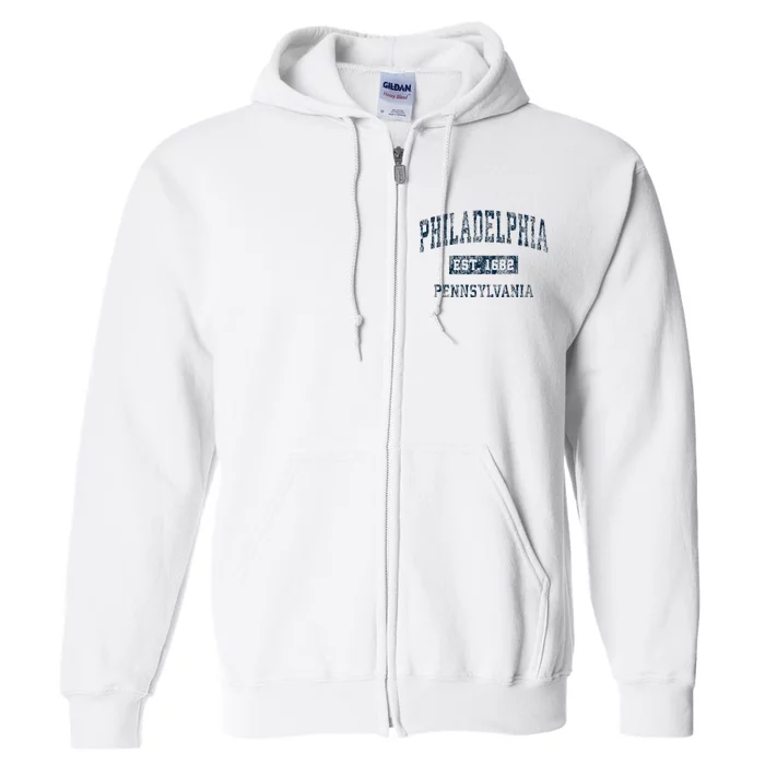 Philadelphia Pennsylvania Pa Full Zip Hoodie