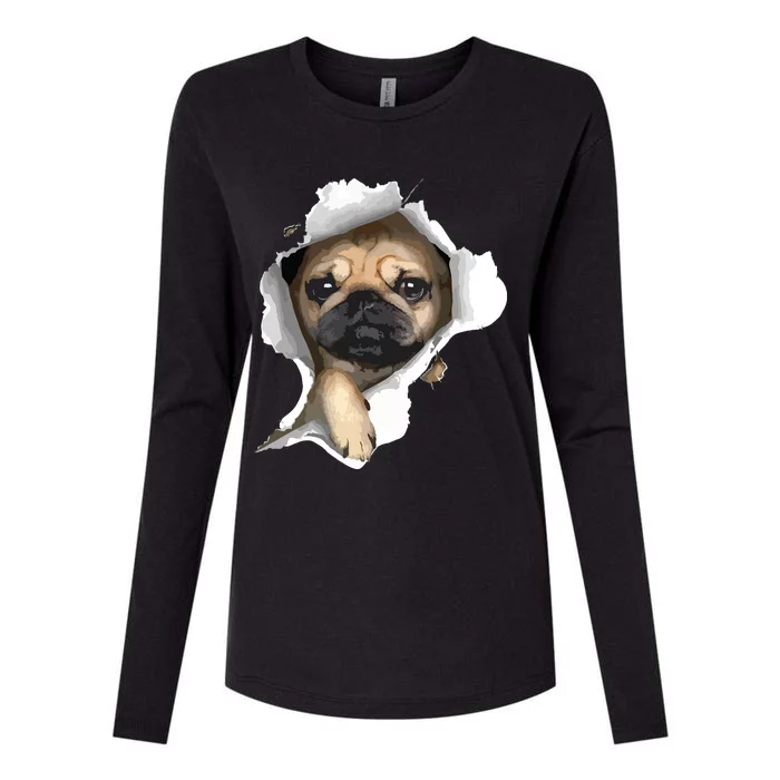 Pug Pug Puppy Pug Lover Pug Owner Love Pug Womens Cotton Relaxed Long Sleeve T-Shirt