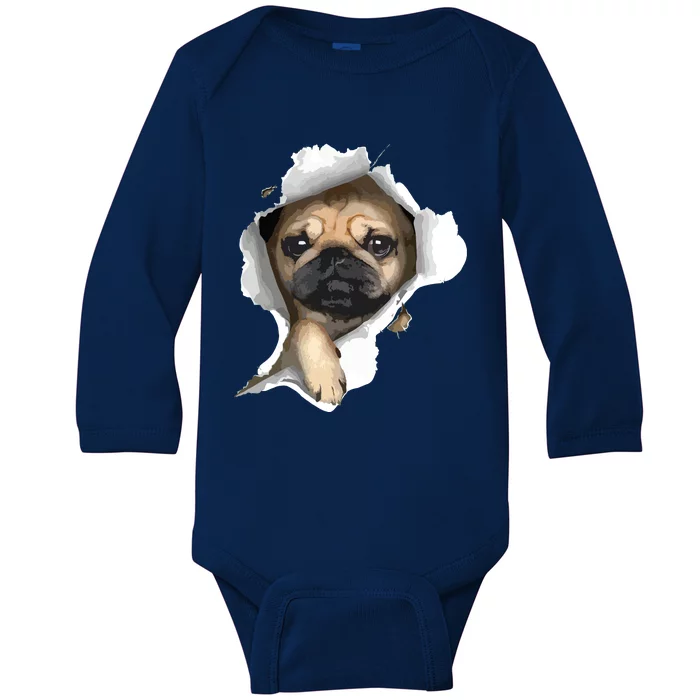 Pug Pug Puppy Pug Lover Pug Owner Love Pug Baby Long Sleeve Bodysuit