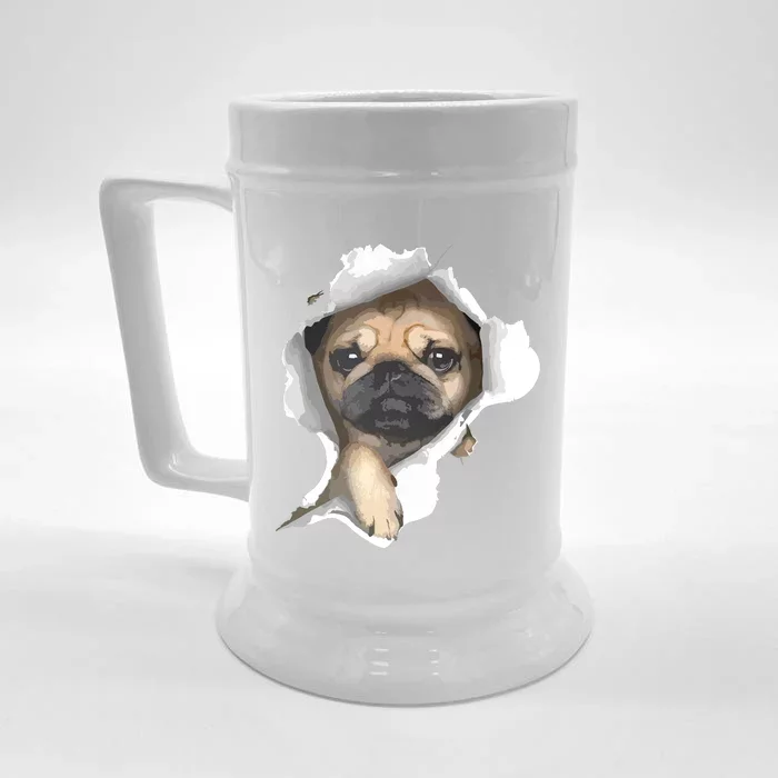 Pug Pug Puppy Pug Lover Pug Owner Love Pug Front & Back Beer Stein