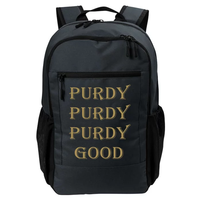 Purdy Purdy Purdy Good Football Quarterback Daily Commute Backpack