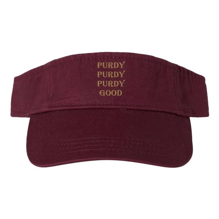 Purdy Purdy Purdy Good Football Quarterback Valucap Bio-Washed Visor