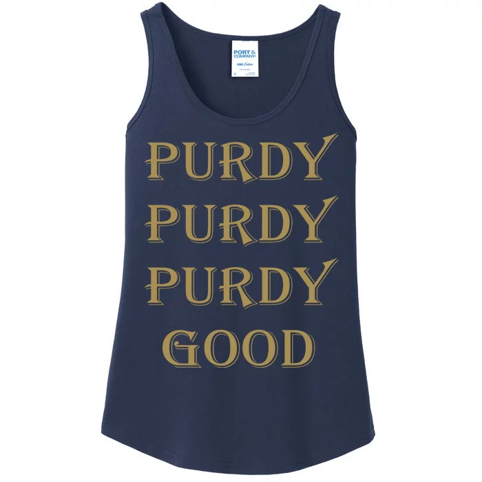 Purdy Purdy Purdy Good Football Quarterback Ladies Essential Tank