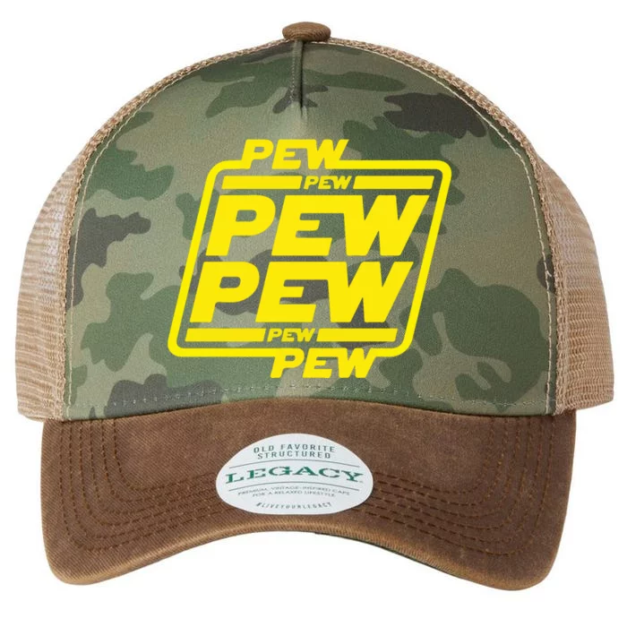 Pew Pew Pew Humor Meme Quote Costume Legacy Tie Dye Trucker Hat