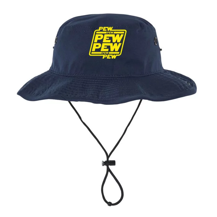 Pew Pew Pew Humor Meme Quote Costume Legacy Cool Fit Booney Bucket Hat