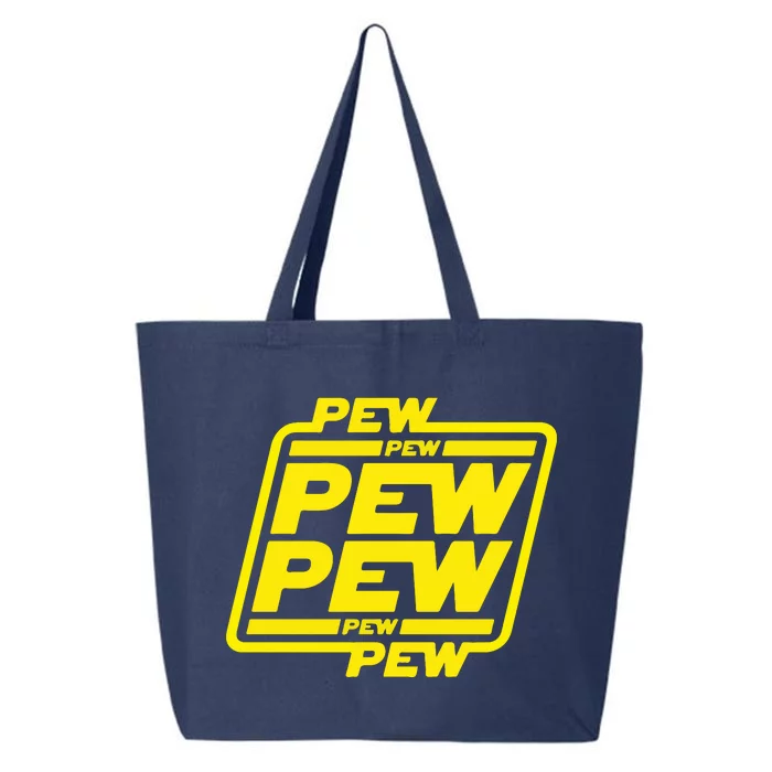 Pew Pew Pew Humor Meme Quote Costume 25L Jumbo Tote