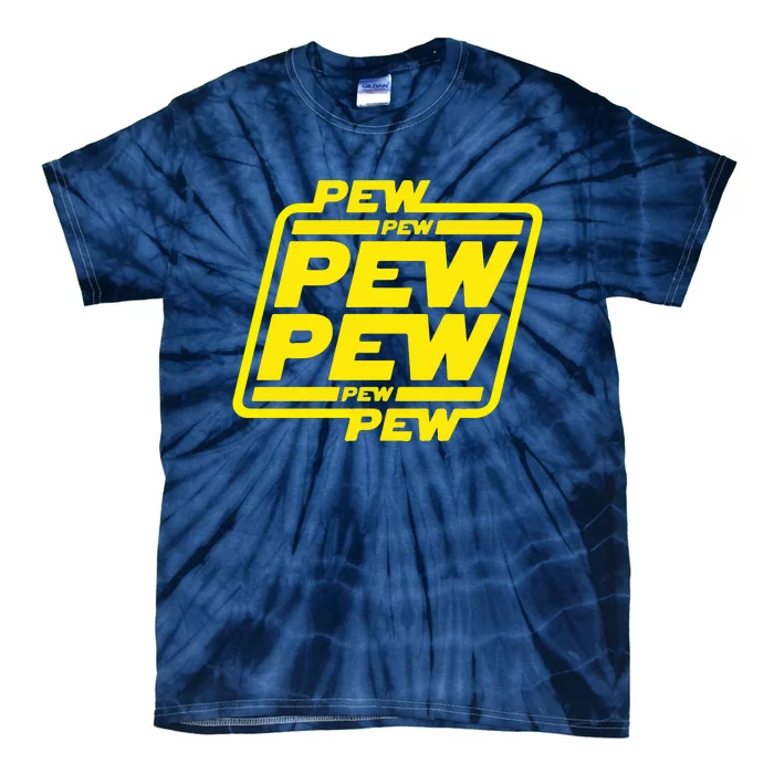 Pew Pew Pew Humor Meme Quote Costume Tie-Dye T-Shirt