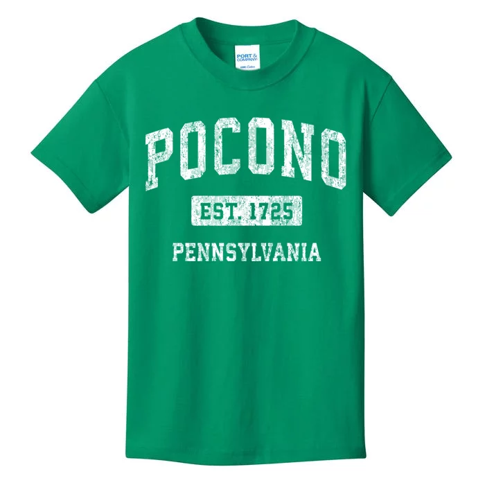 Pocono Pennsylvania Pa Vintage Sports Kids T-Shirt