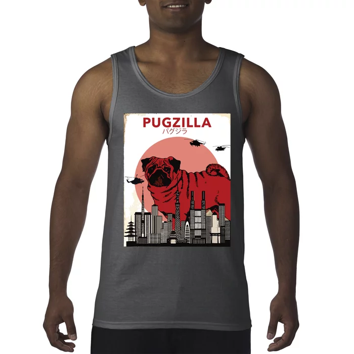 Pug Pugzilla Tank Top