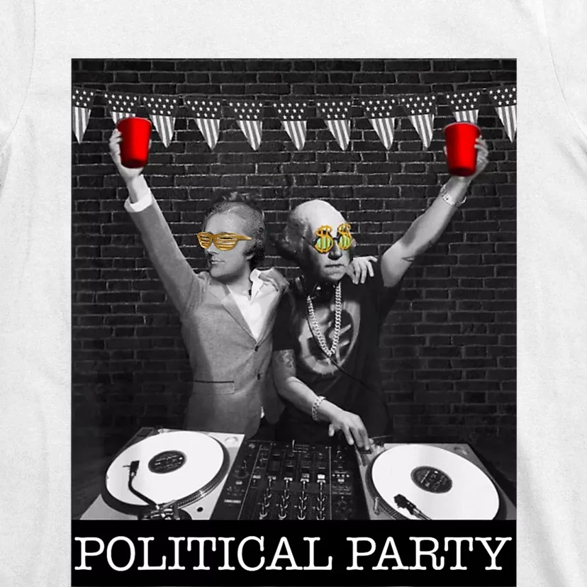 Political Party Presidents Washington & Hamilton Drinking T-Shirt