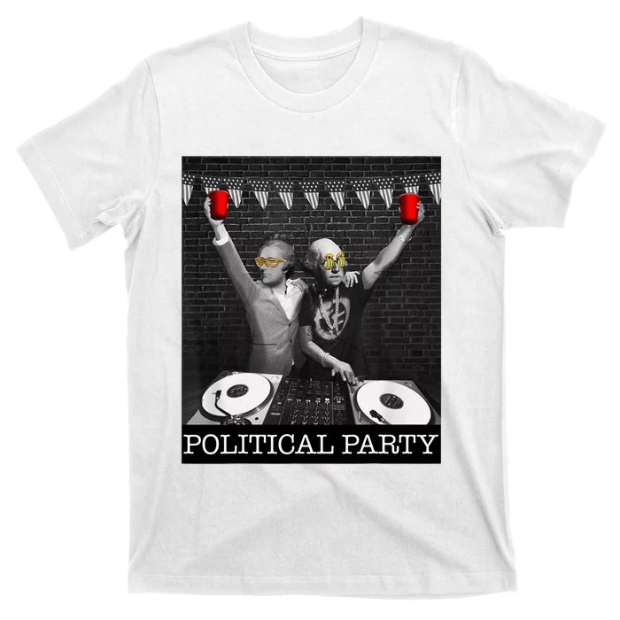 Political Party Presidents Washington & Hamilton Drinking T-Shirt