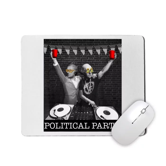 Political Party Presidents Washington & Hamilton Drinking Mousepad