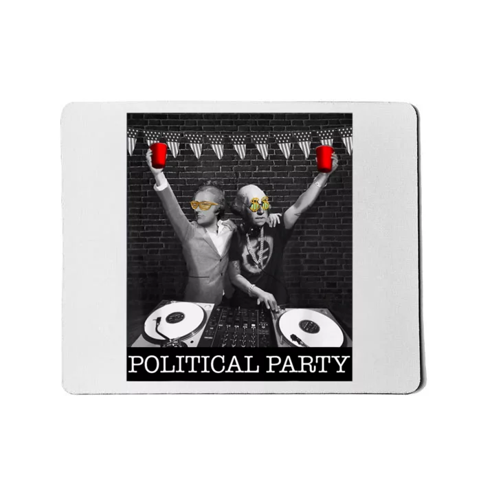 Political Party Presidents Washington & Hamilton Drinking Mousepad