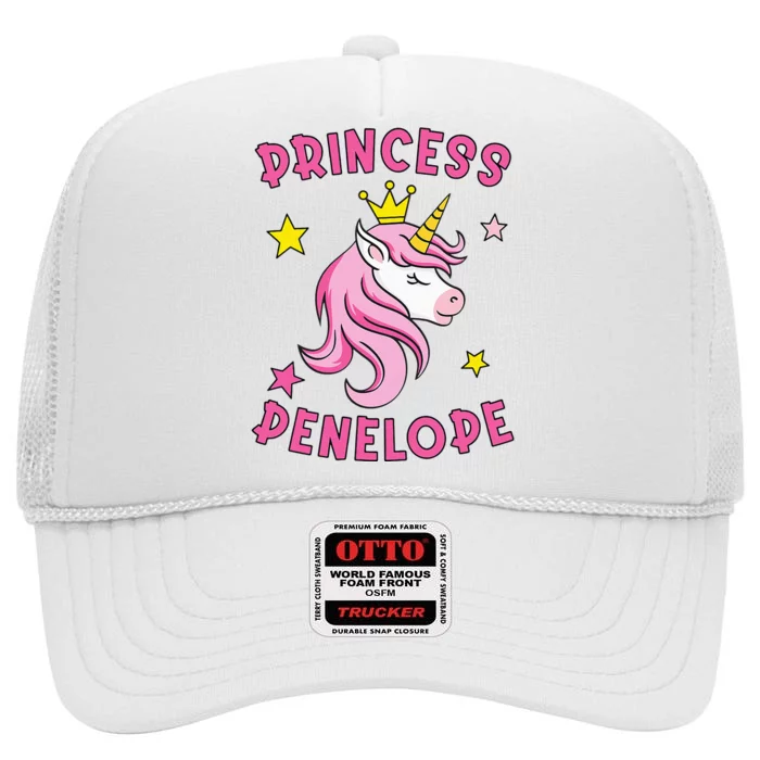 Princess Penelope High Crown Mesh Trucker Hat