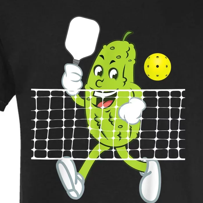 Pickle Playing Pickleball - Funny Pickleball Paddleball Garment-Dyed Heavyweight T-Shirt