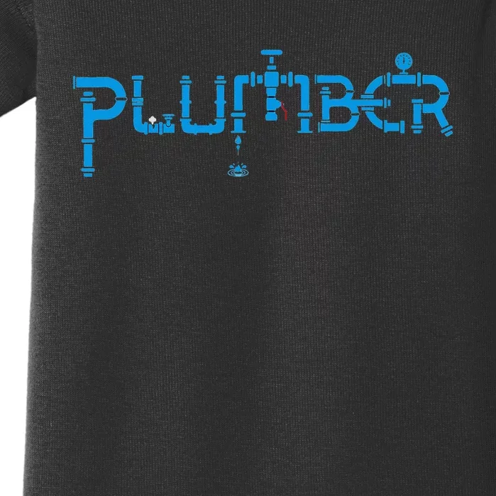 Plumbing Plumber Baby Bodysuit