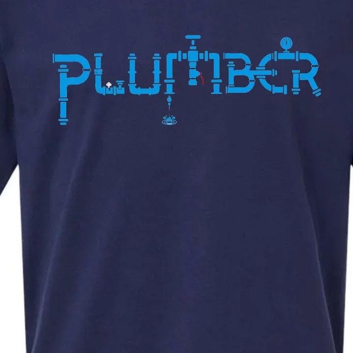 Plumbing Plumber Sueded Cloud Jersey T-Shirt