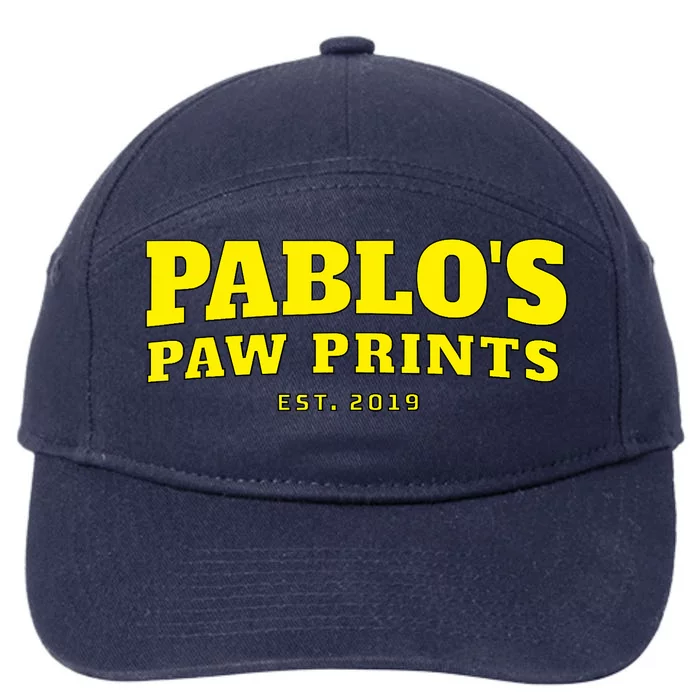 Pablo's Paw Prints, Men, Women Dog Lovers 7-Panel Snapback Hat