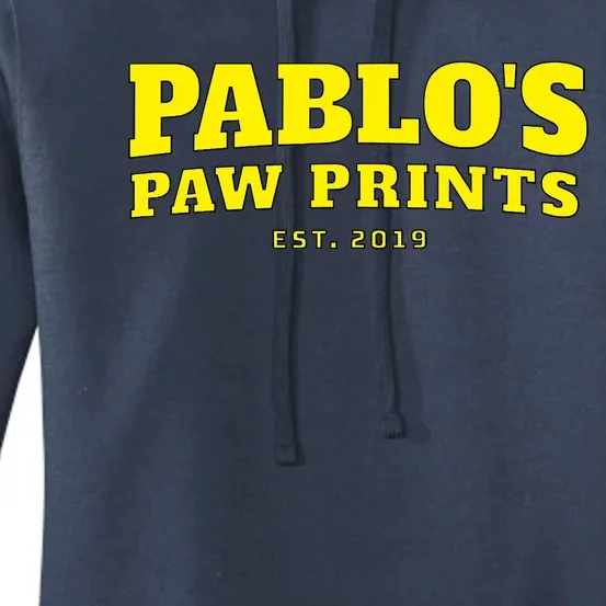 Pablo's Paw Prints, Men, Women Dog Lovers Women's Pullover Hoodie