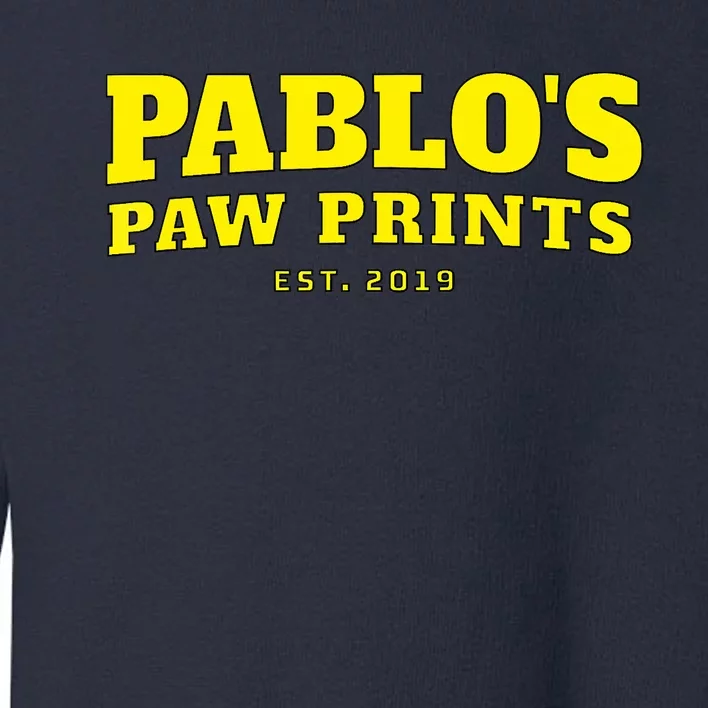 Pablo's Paw Prints, Men, Women Dog Lovers Toddler Sweatshirt